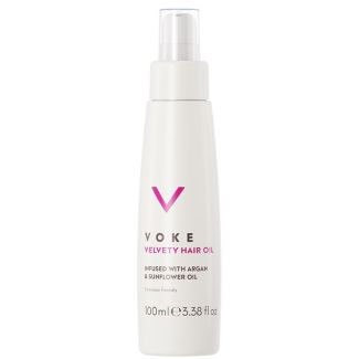 Voke velvety hair oil infused with argan & sunflower oil 100ml