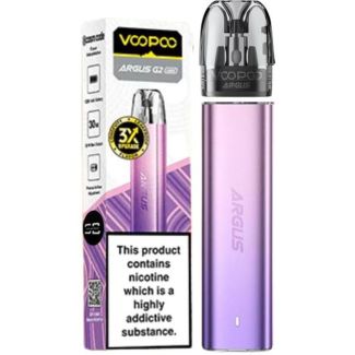 Voopoo argus G2 mini device 1200mAh + top fill cartridge 0.7 ohm 3ml violet pink