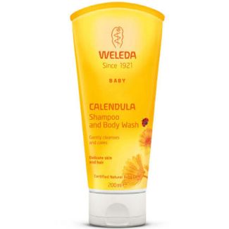 Weleda baby calendula shampoo and body wash 200ml (dato)