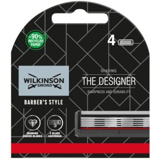 Wilkinson sword barber's style shaving the designer barberblade 4 stk