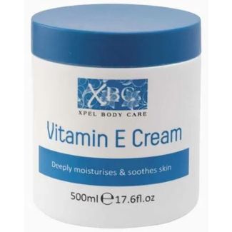 XBC vitamin E cream deeply moisturises & soothes skin 500ml