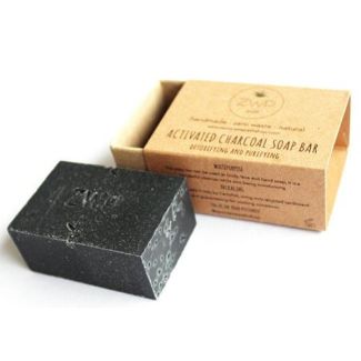 Zero waste path activated charcoal soap bar detoxifying + purifying batch 26 100g