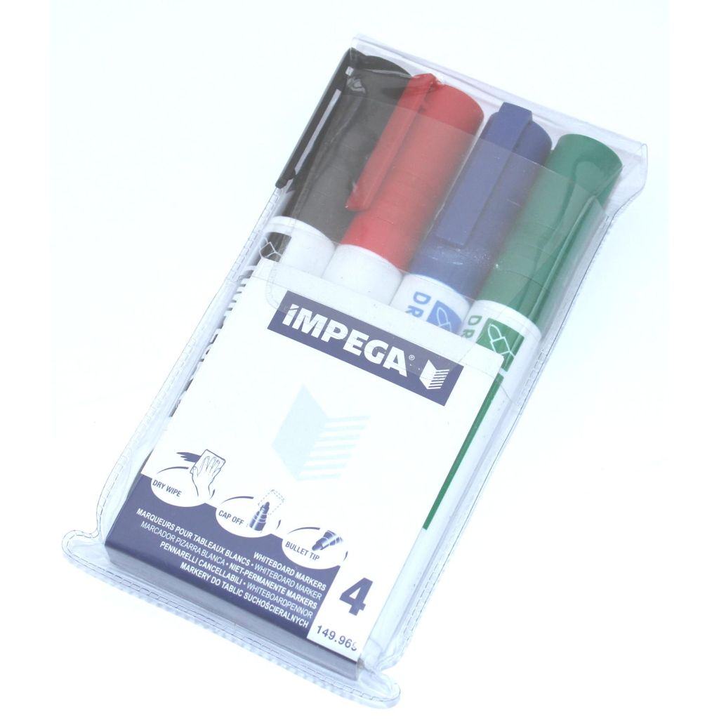 Impega whiteboard marker 4 stk