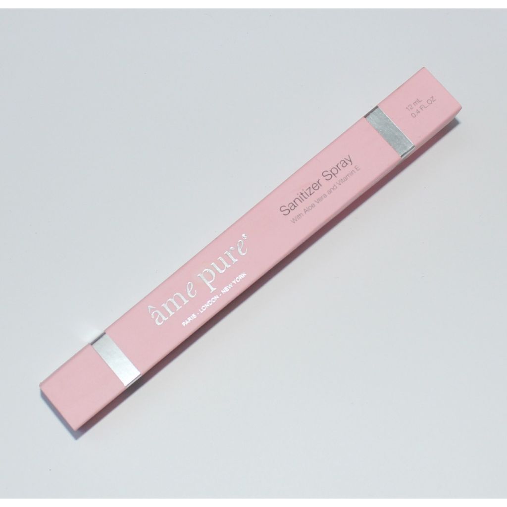 Âme pure sanitizer spray with aloe vera and vitamin e 12ml