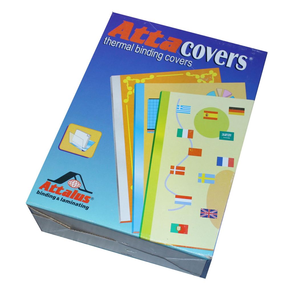 Thermal binding covers fra Attalus ks. á 100 stk hvid/klar