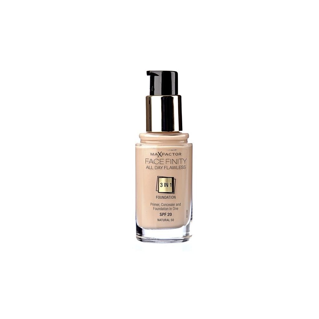 Max Factor Face Finity  All Day Flawless 3 in 1  foundation spf 20 50 Natural 30ml