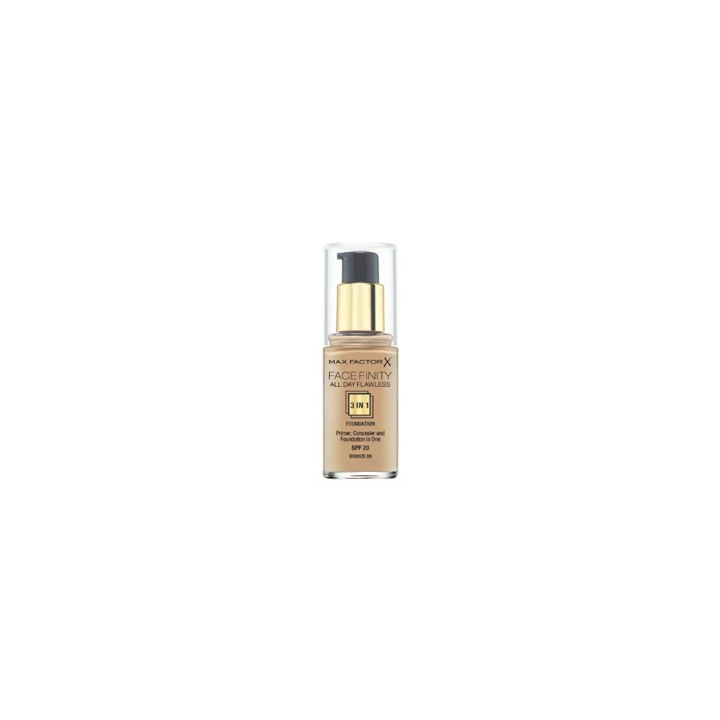Max Factor Face Finity  All Day Flawless 3 in 1  foundation spf 20 80 bronze 30ml
