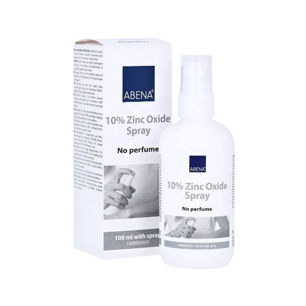 Abena 10% zinc oxide spray no perfume 100ml (dato)