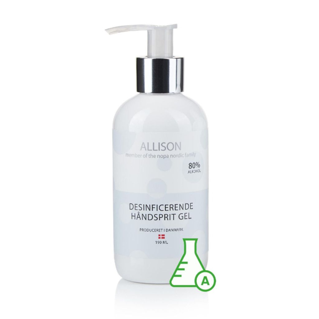 Allison desinficerende håndsprit gel 190ml