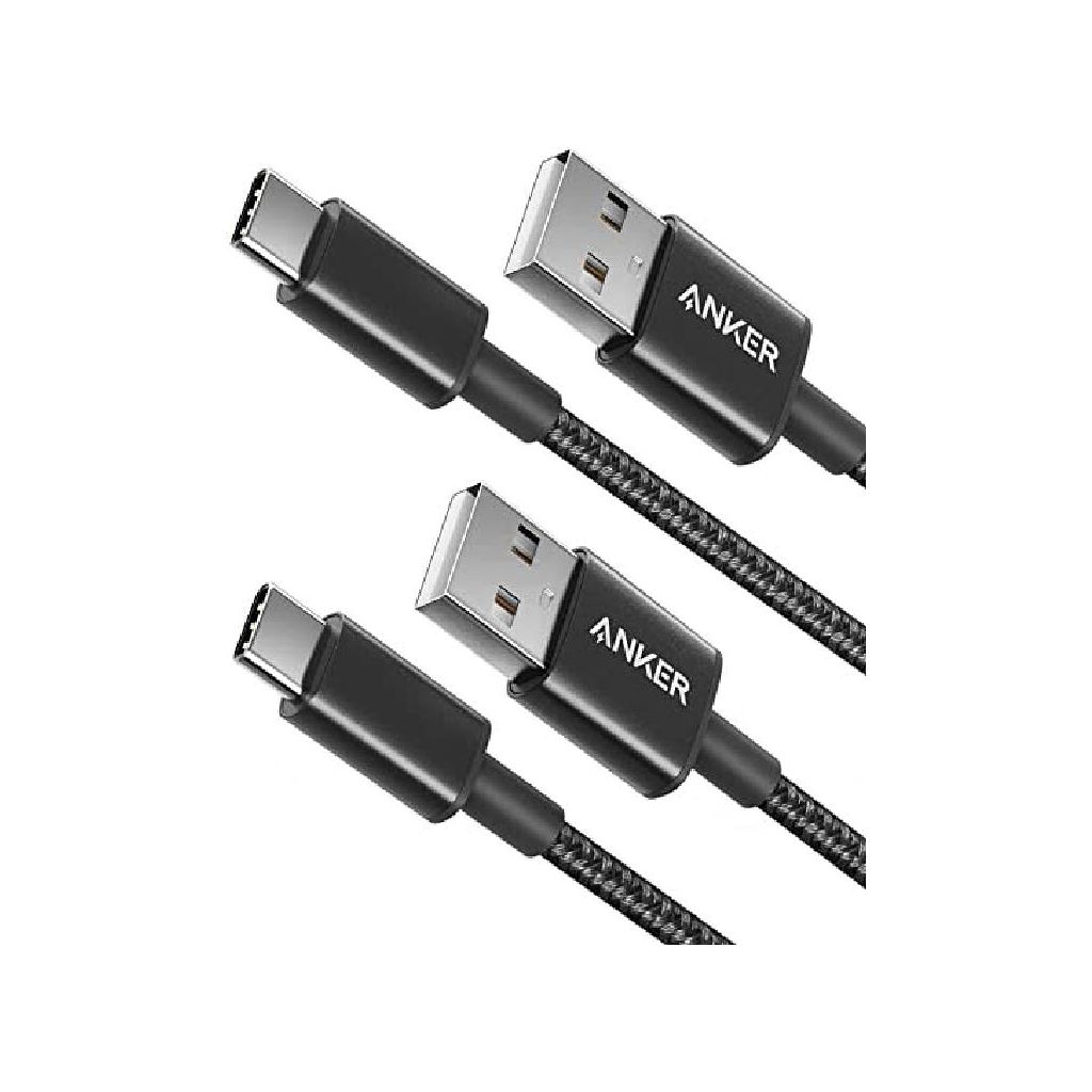 Anker nylon USB-C to USB-A 2.0 cable black 2 pack