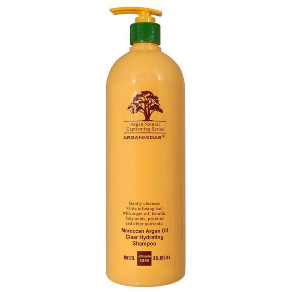 Argan natural captivating series arganmidas moroccan argan oil clear hydrating shampoo 1L (minus pumpe)