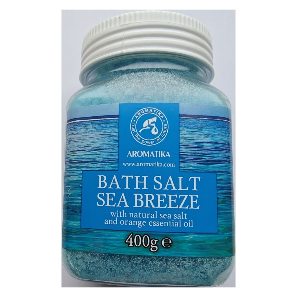 Aromatika bath salt sea breeze with natural sea salt and orange essential oil 400g