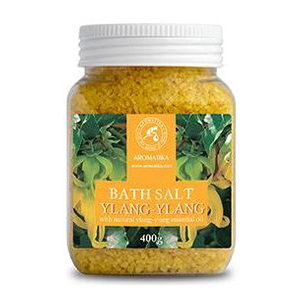 Aromatika bath salt ylang-ylang with natural sea salt and ylang-ylang essential oil 400g