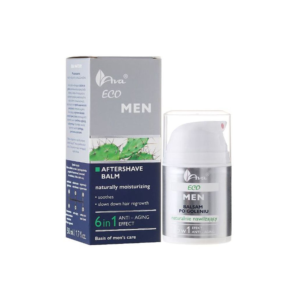 Ava eco men aftershave balm naturally moisturizing 6 in 1 anti-aging effect 50ml (dato)