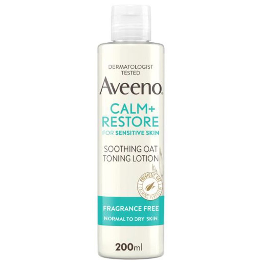 Aveeno calm-restore soothing oat toning lotion for sensitive skin 200ml