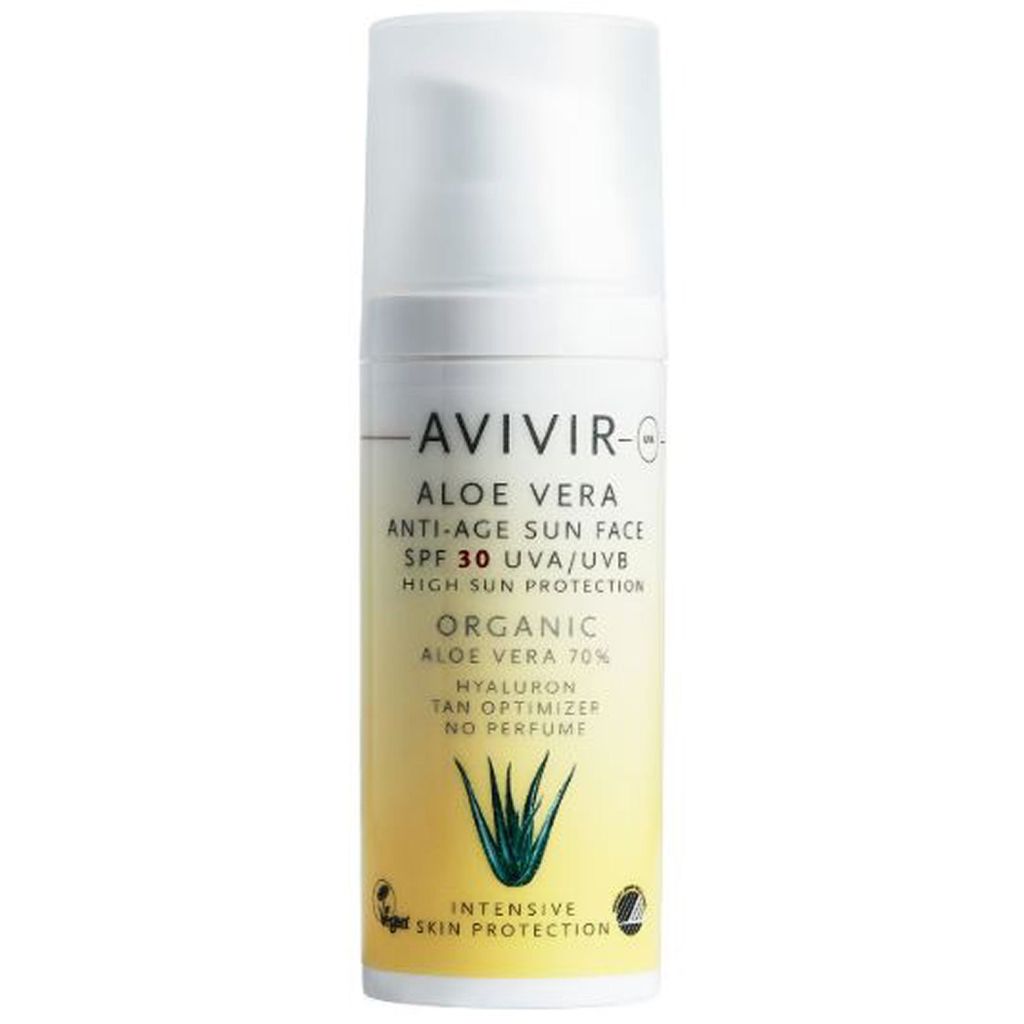 Avivir aloe vera anti-age sun face SPF30 high sun protection 50ml