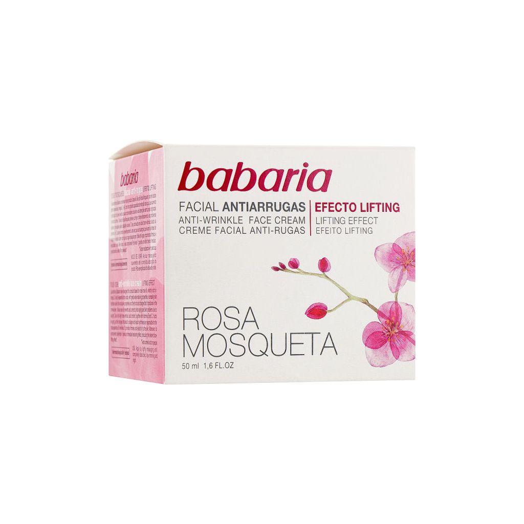 Babaria facial hidratante moisturising face cream SPF15 rosa mosqueta 50ml (dato)