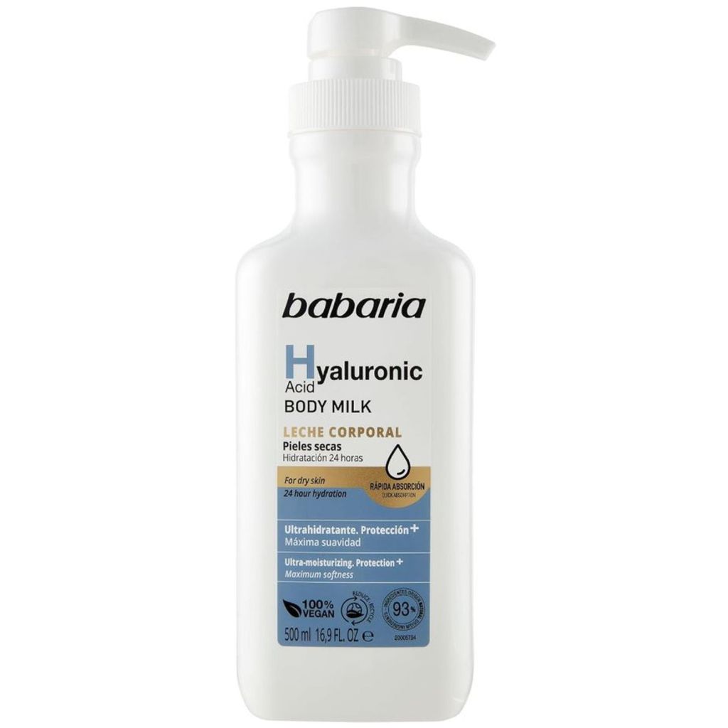 Babaria hyaluronic acid body milk for dry skin 500ml