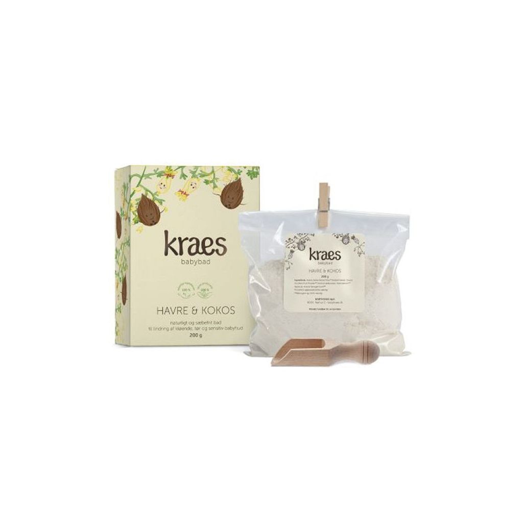 Kraes babybad kolloid havre naturligt og sæbefrit bad 200g