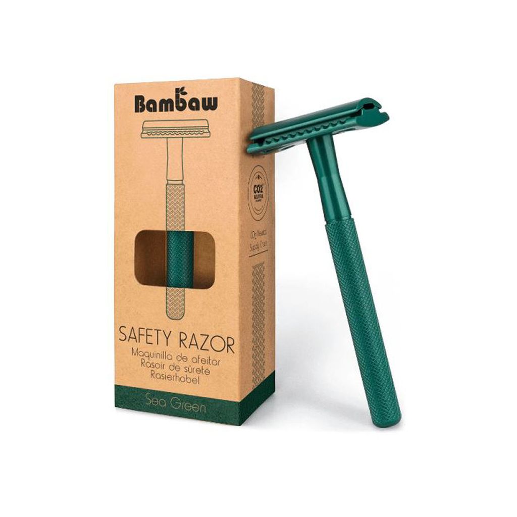 Bambaw safety razor deep sea green