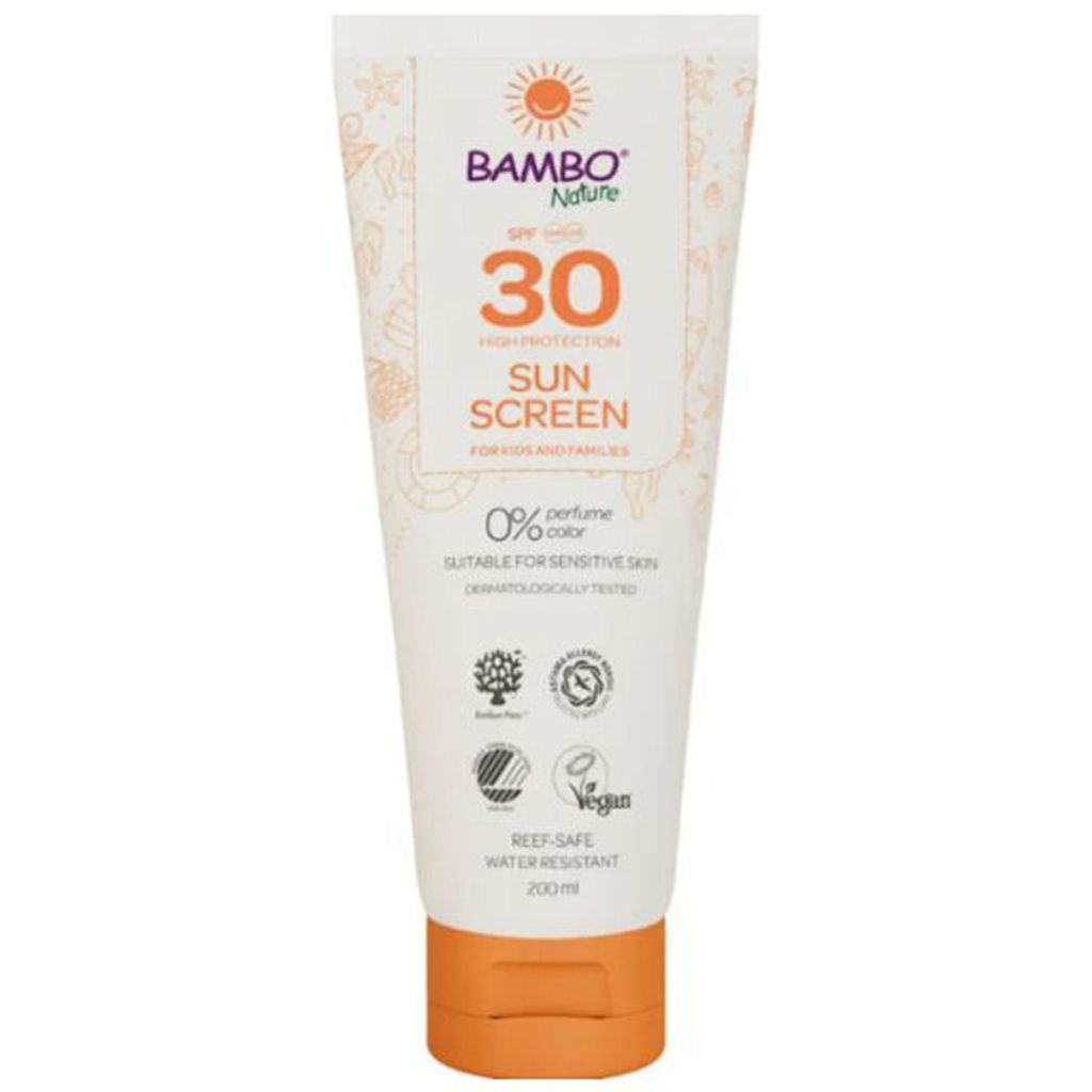 Bambo nature sunscreen for kids and families SPF30 high protection 200ml