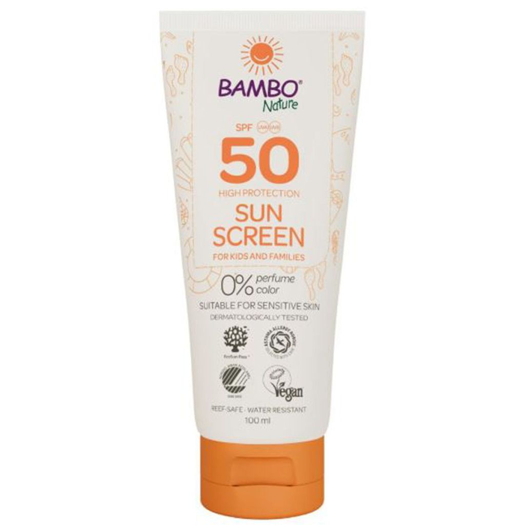 Bambo nature sunscreen for kids and families SPF50 high protection 100ml