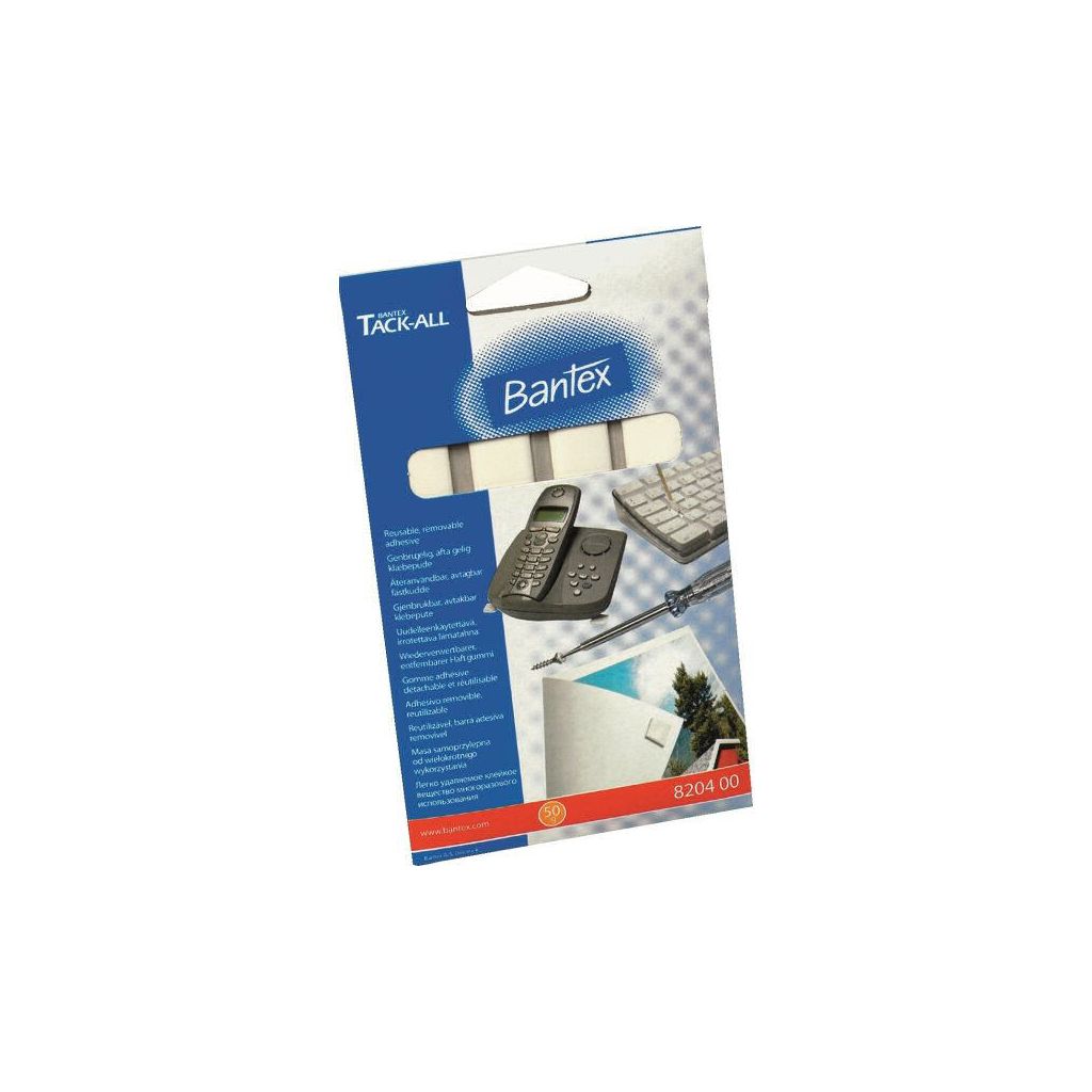 Bantex tack-all genbrugelig aftagelig klæbepude 50g