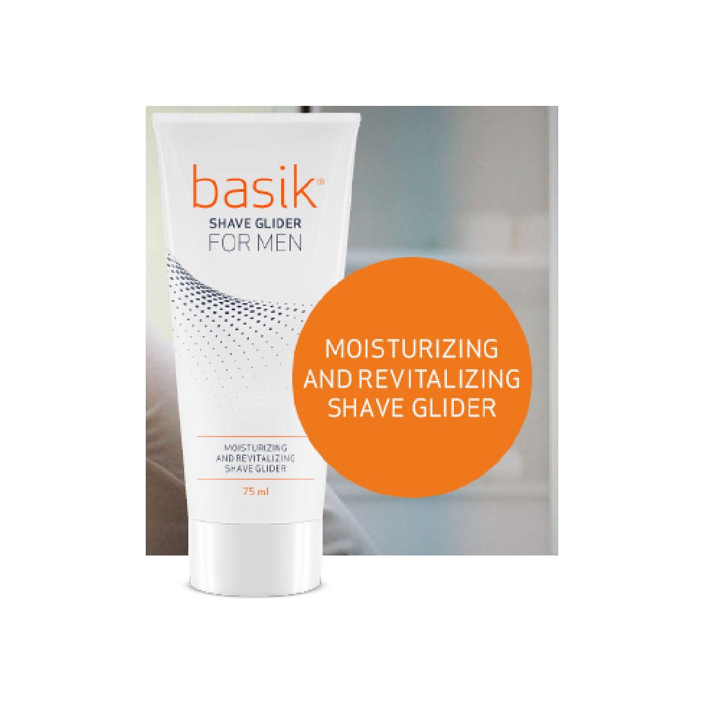 Basik shave glider for men moisturizing and revitalizing shave glider 75ml