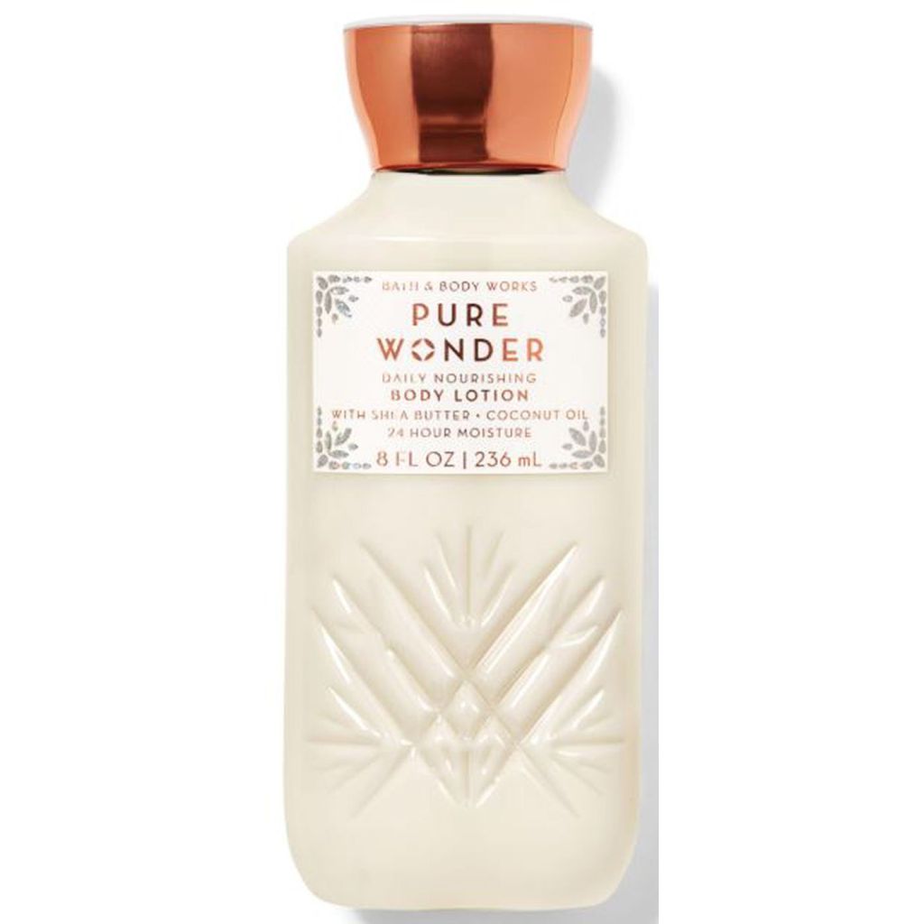 Bath & body works pure wonder daily nourishing body lotion with shea butter & coconut oil 236ml