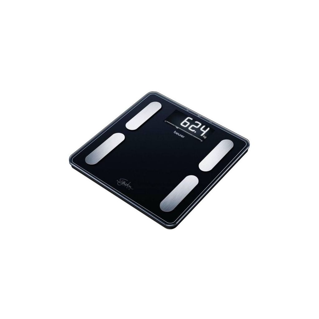 Beurer diagnostic bathroom scale with extra large display BF400 signature line black
