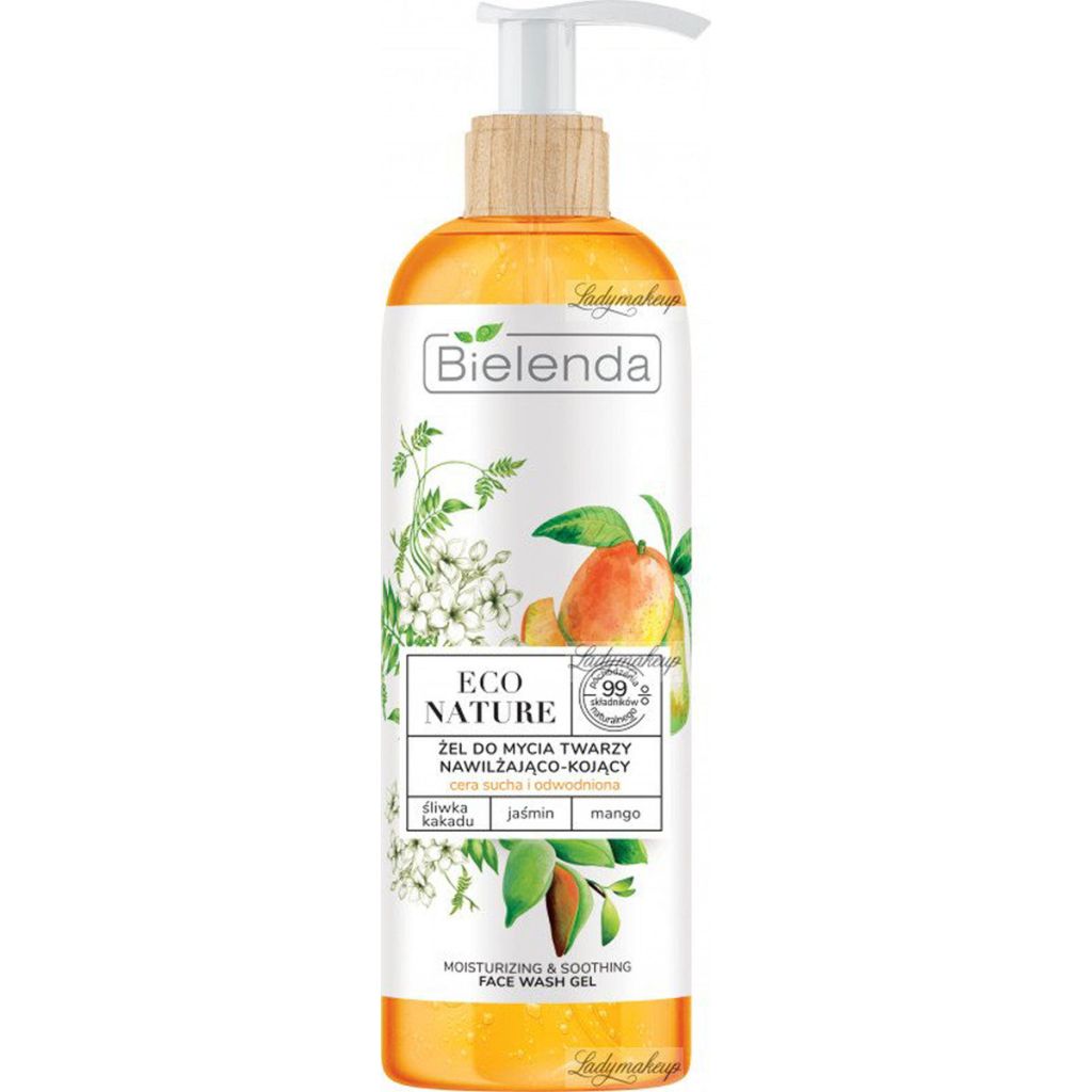 Bielenda eco nature moisturizing & soothing face wash gel mango 200g
