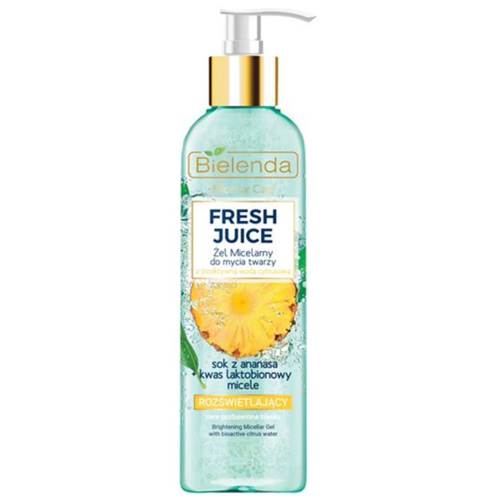 Bielenda micellar crea fresh juice brightening micellar gel with bioactive citrus water 190g