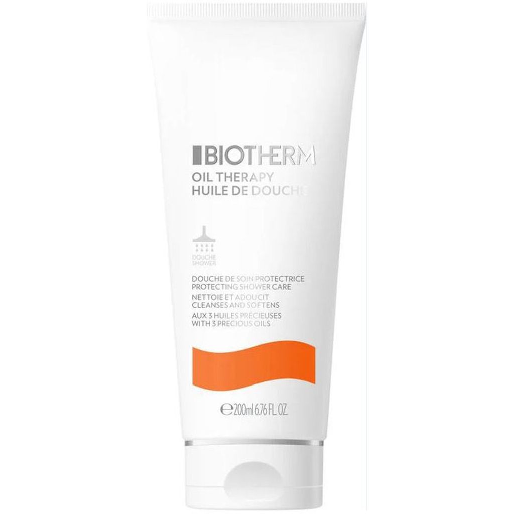 Biotherm oil therapy protecting shower care cleanses and softens with 3 precious oils 200ml