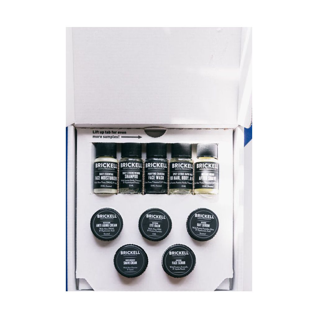 Brickell men's product best sellers sample kit - 10 dele
