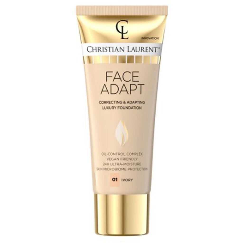 Christian laurent face adapt correction & adapting luxury foundation 01 ivory 30ml