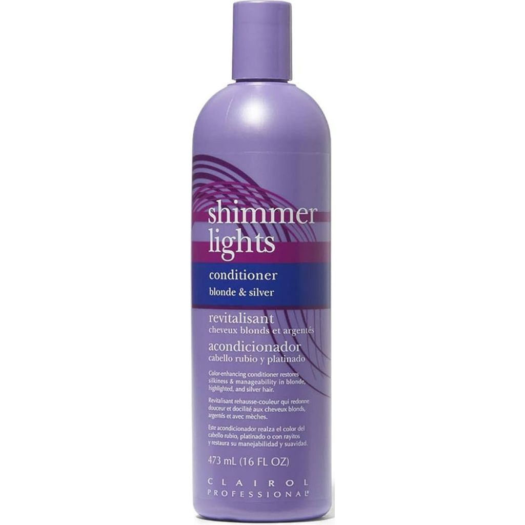 Clairol professional shimmer lights conditioner blonde & silver 473ml