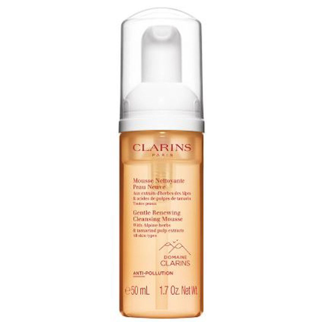 Clarins paris gentle renewing cleansing mousse all skin types 50 ml
