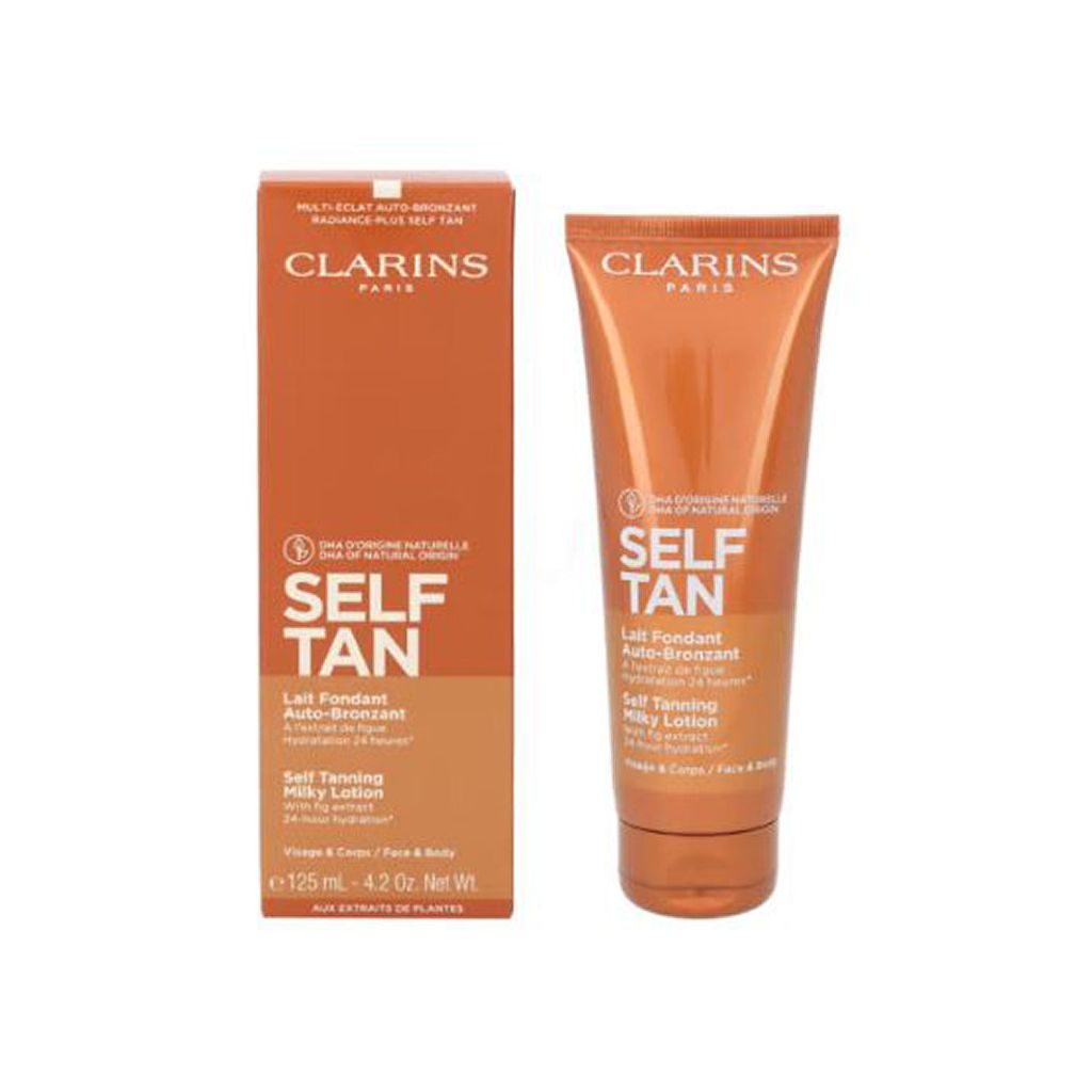 Clarins paris self tanning milky lotion with fig extract 125ml