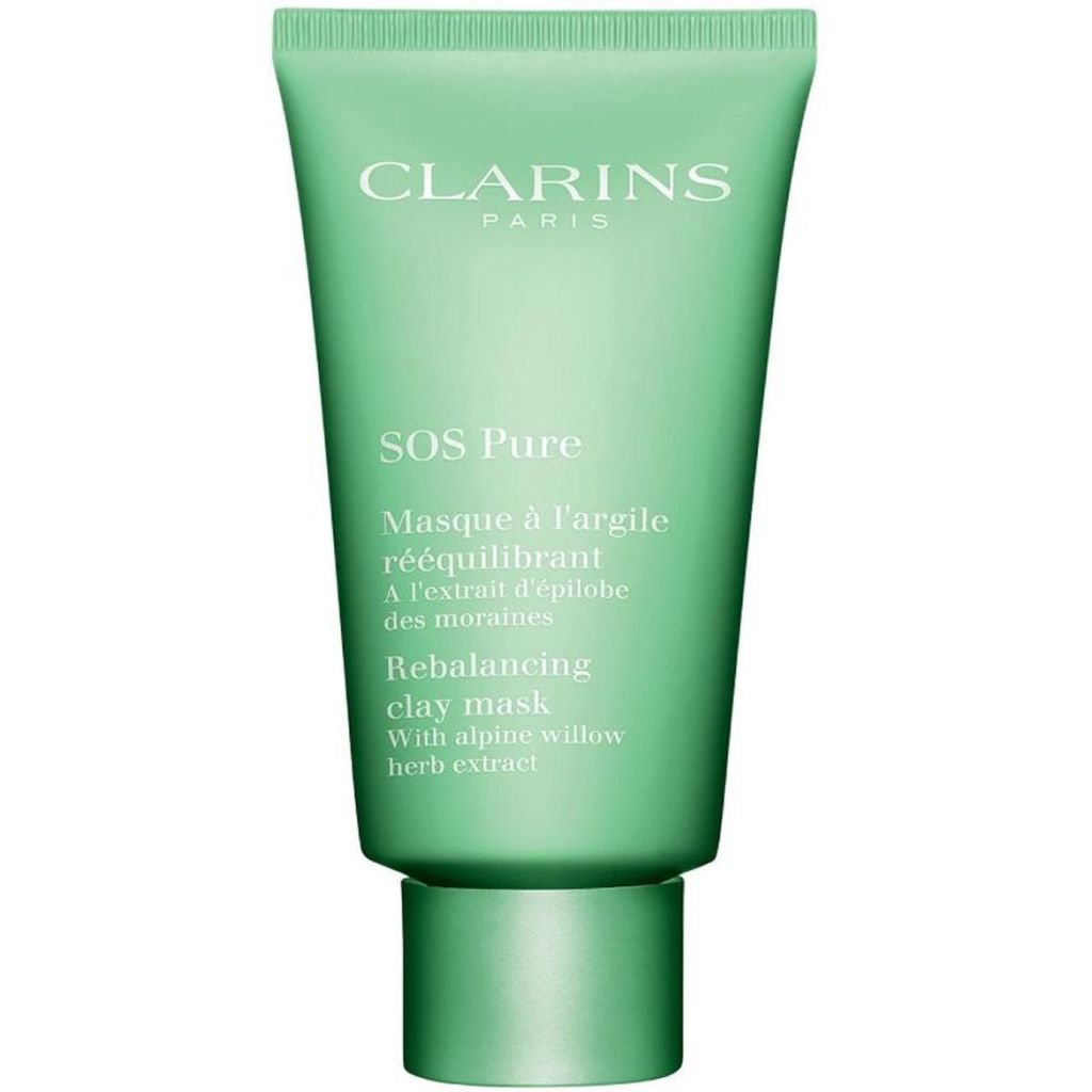 Clarins paris SOS pure rebalancing clay mask with alpine willow herb extract 75ml