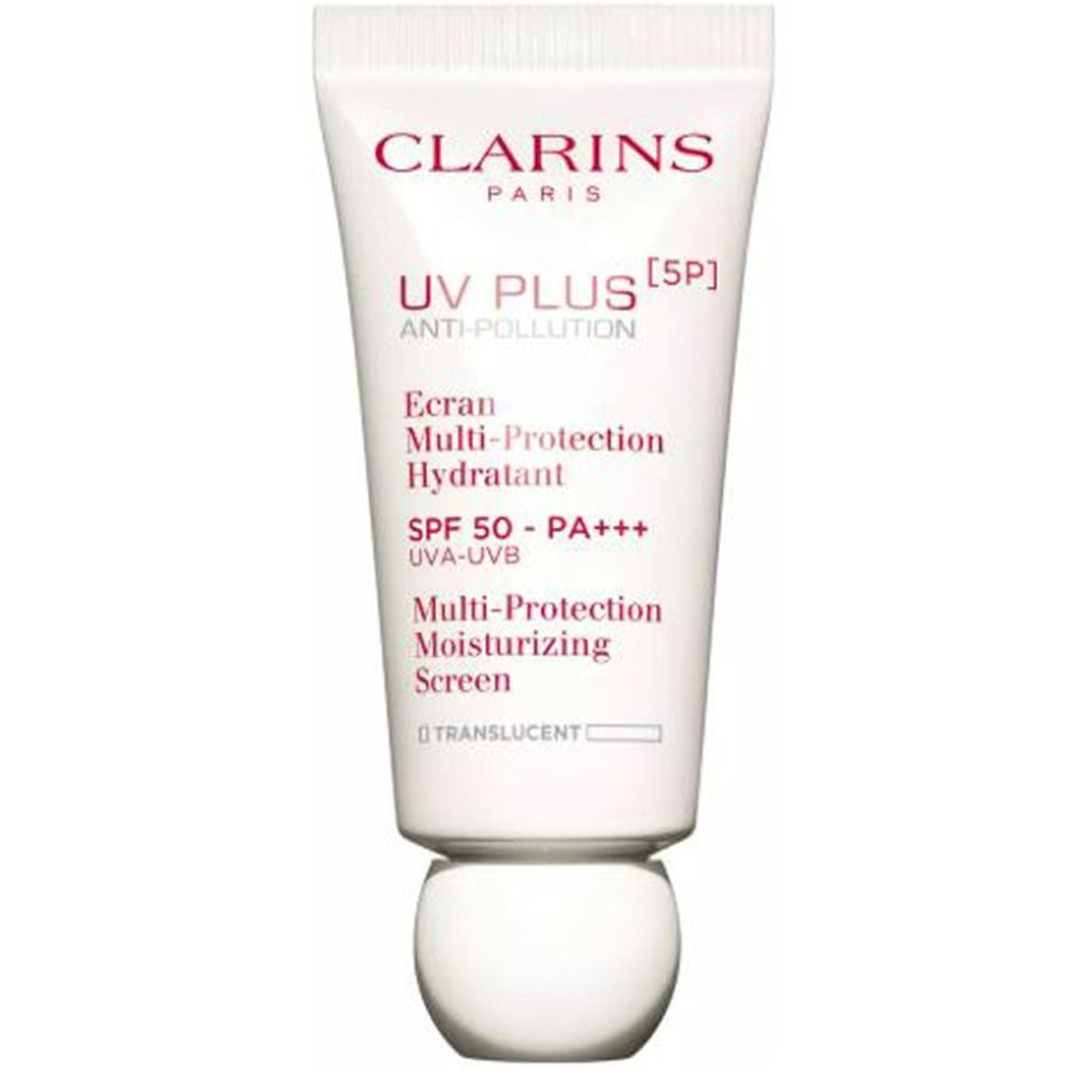 Clarins paris UV plus 5P anti-pollution multi-protection moisturizing screen SPF50 PA+++ translucent 30ml