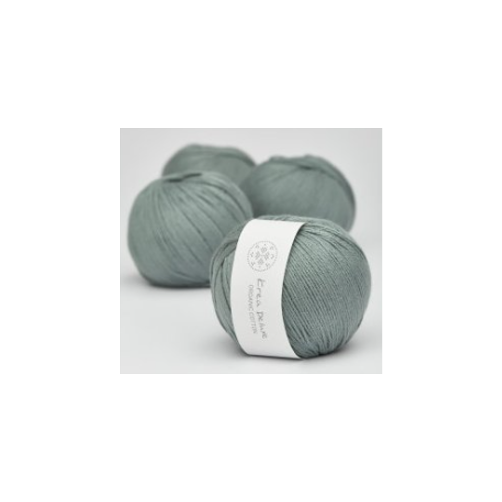 Krea Deluxe - Organic Cotton - Støvet grøn, color 41, 50 gram