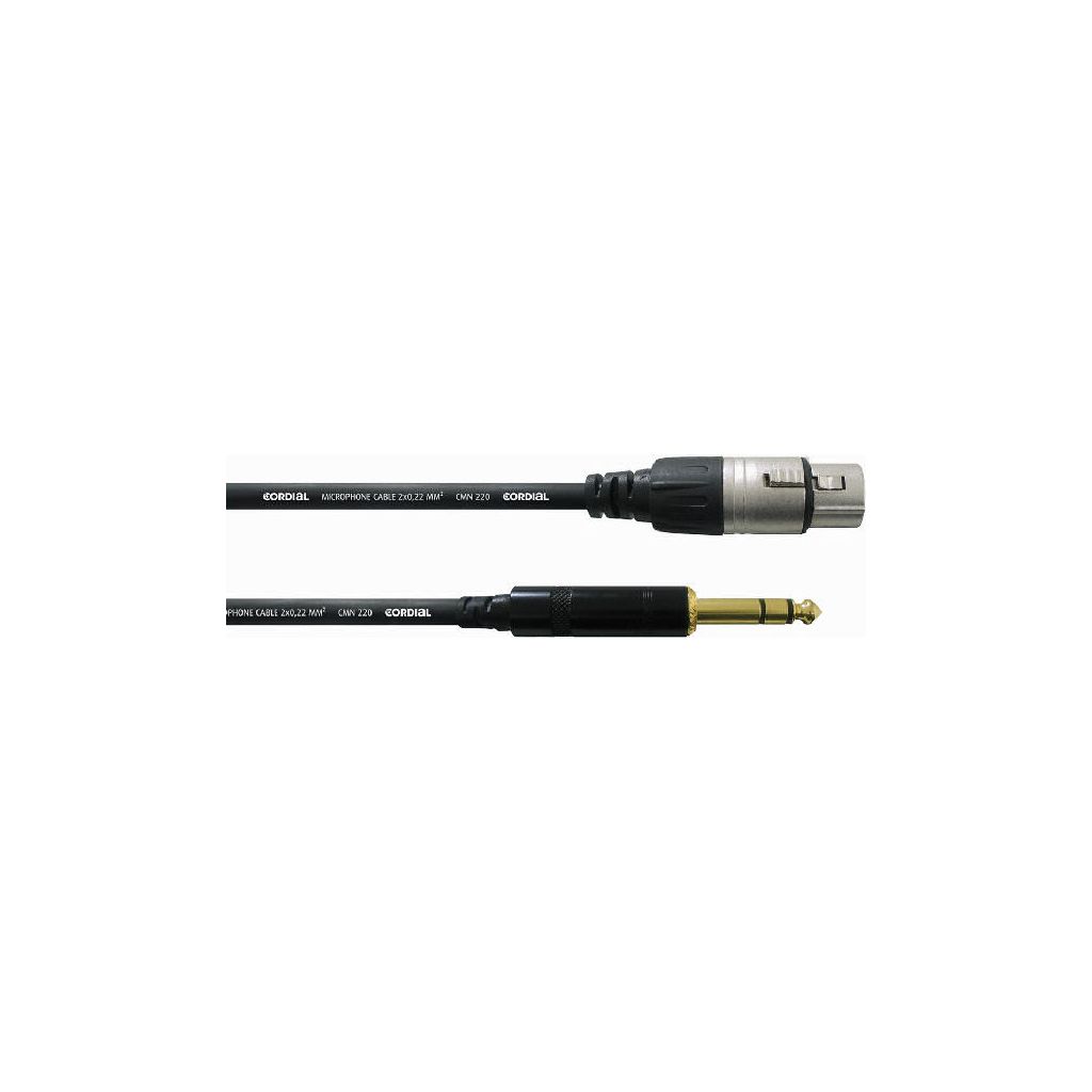 Cordial intro short balanced patch cable CFM 1,5 MV