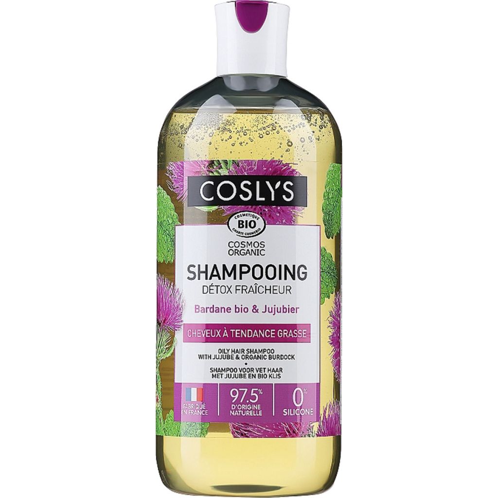 Coslys cosmos organic oily hair shampoo with jujube & organic burdock 500ml