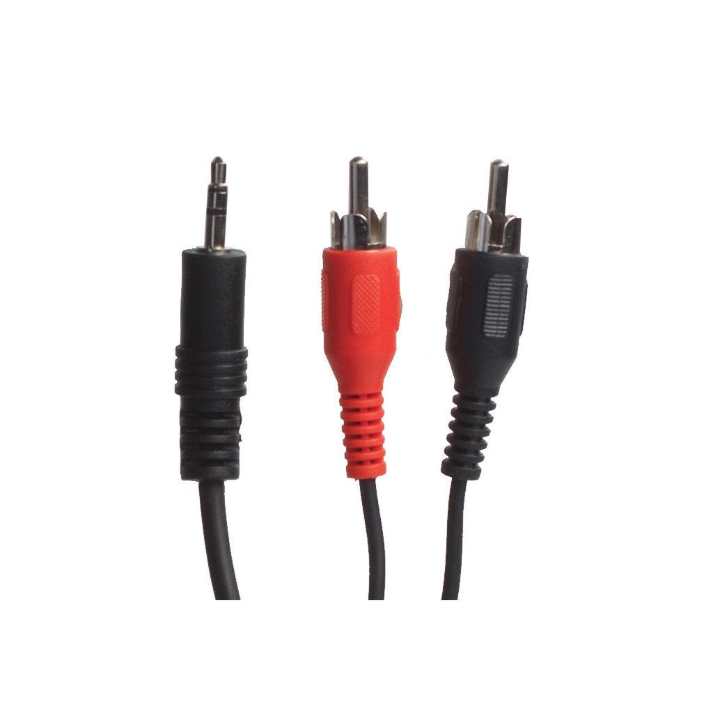 Connectech by sinox stereo Y-kabel mini jack han - 2 phono han 1,2m CTA6002