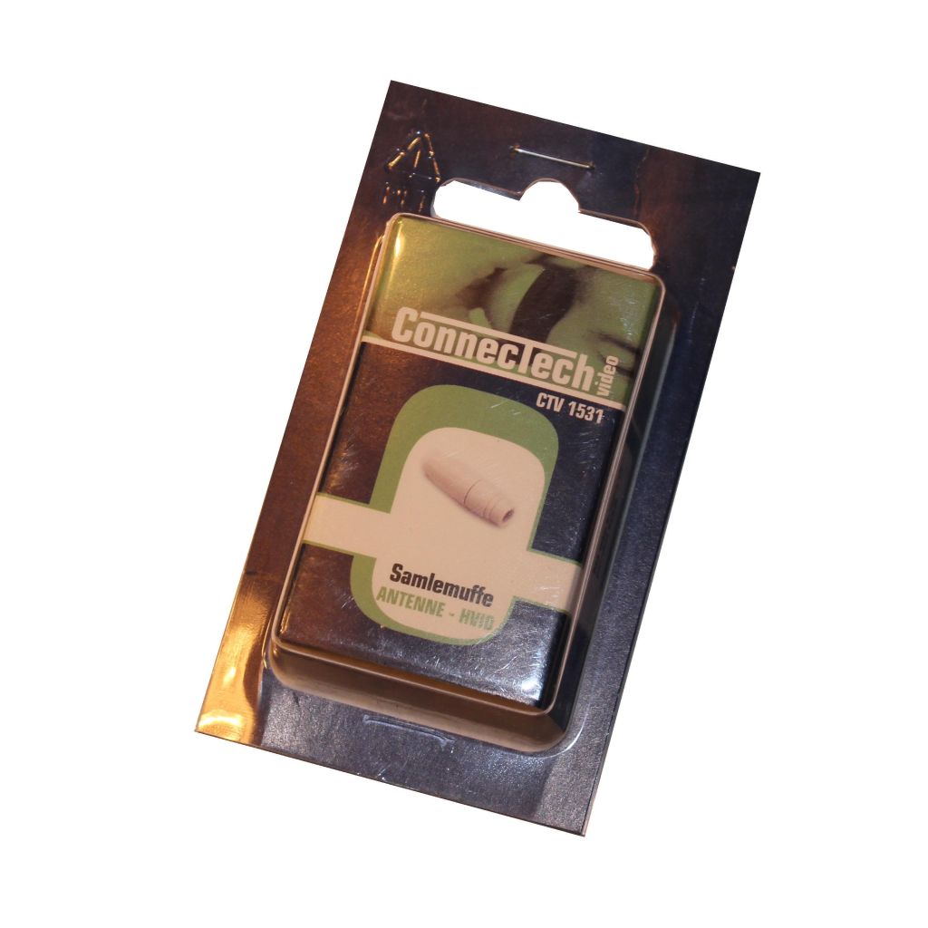Antenne samlemuffe hvid Connectech CTV 1531