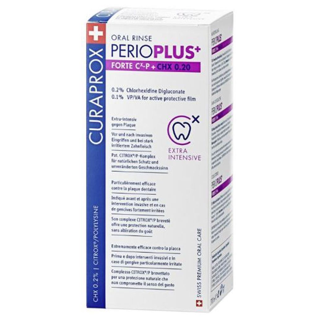 Curaprox oral rinse perio plus ekstra beskyttelse mod plak 200ml