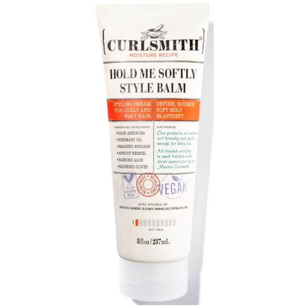 Curlsmith moisture recipe hold me softly style balm styling cream for curly and wavy hair soft hold 237ml