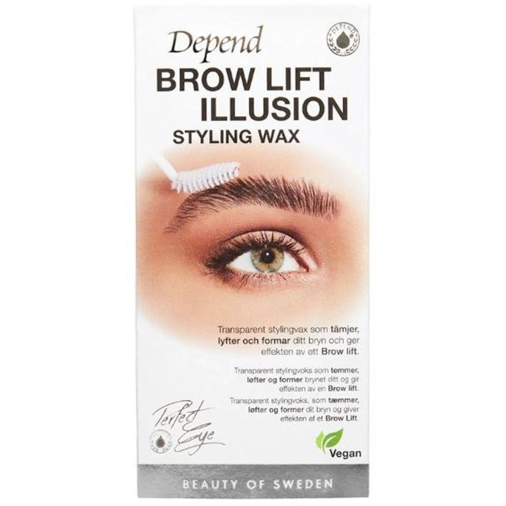 Depend brow lift illusion styling wax transparent