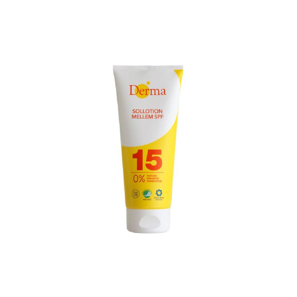 Derma sollotion mellem SPF 15 200ml
