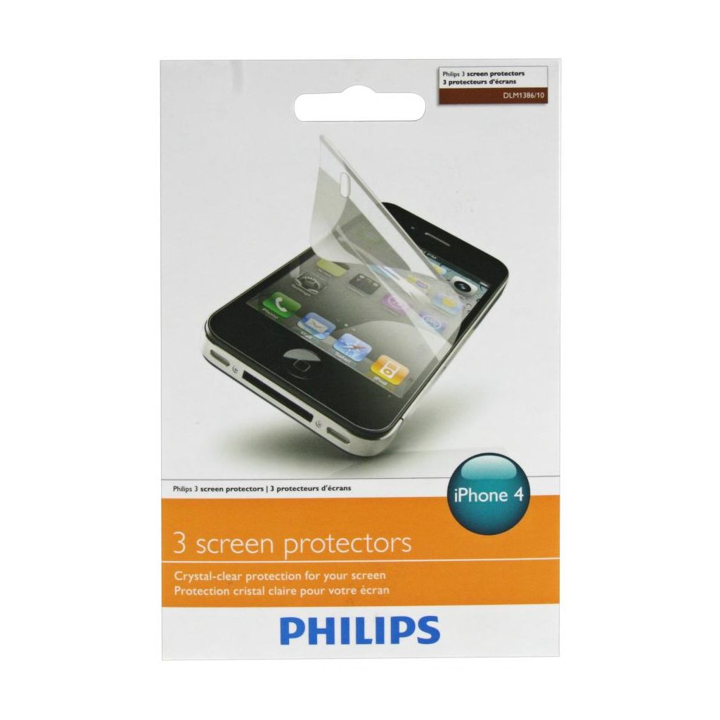 Philips 3 skærmbeskyttelse til Iphone 4